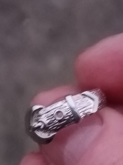 Vintage Irish Sterling Silver Buckle Ring