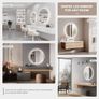 Round LED Bathroom Mirror Bluetooth 600 mm IP44 Image 5