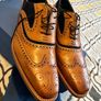 Barker McClean Shoes - Cedar Calf/Blue Suede Image 2