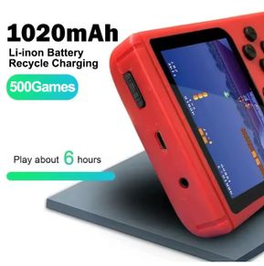 Game Box Console with Nintendo Games Red Edition