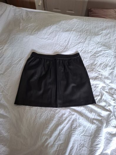 Faux Leather Mini Skirt