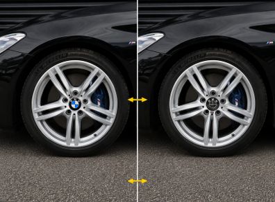 BMW Carbon Fibre Centre 68mm Caps (Black) Free Post