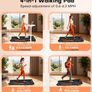 Treadmill with Speaker, 4-in-1 Under Desk Treadmills for Home with App Compatible, 6.2MPH Walking Pad with 10% Incline, LED Display, 2.75HP Brushless Drive, Ultra-Quiet, 12 HIIT Programs Image 3
