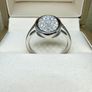 Diamond Oval Cluster Ring Image 3