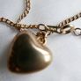 Vintage Gold Plated Korea Necklace and Pendant  Heart Image 5