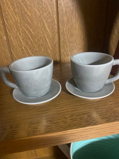 2 Little Teacup Candle Holders