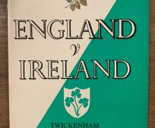 England v Ireland Rugby Union Programme 1964 Twickenham