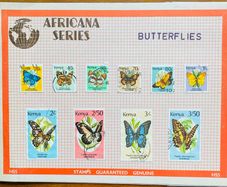 Stamps: Kenya butterflies 1988