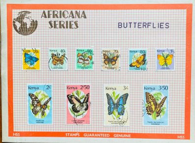 Stamps: Kenya butterflies 1988