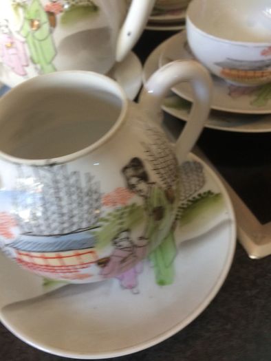 1950s antique japanese teaset
