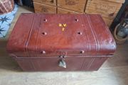 vintage metal trunk