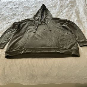 Puma Khaki Green Oversized Hoodie UK 12