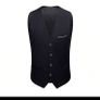 Men Slim 3 Pieces Set Business Networking Formal Tuxedo Prom Suit Male Groom Wedding Blazers Dress Jacket Coat Pants Vest Image 6