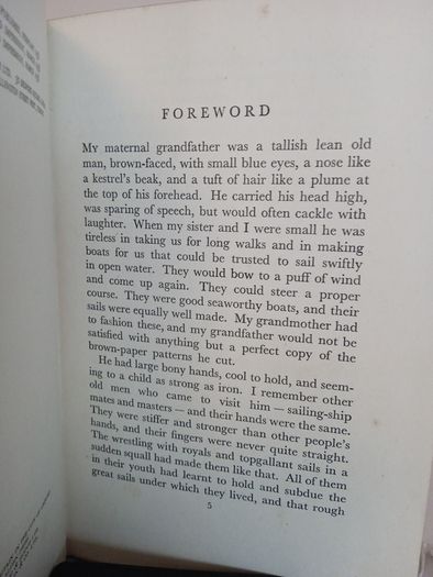 A Child Under Sail by Elizabeth Linklater. With a Foreward by Eric Linklater (PT108)