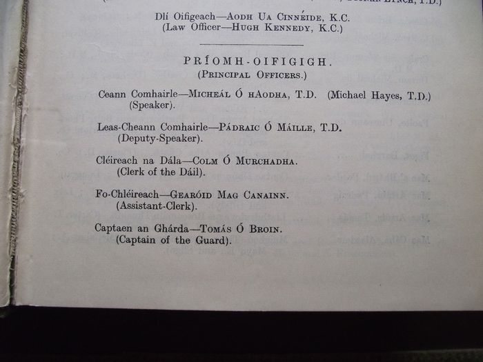 1922 Dail Eireann Parliamentary Debates. Official Report. Volume 1