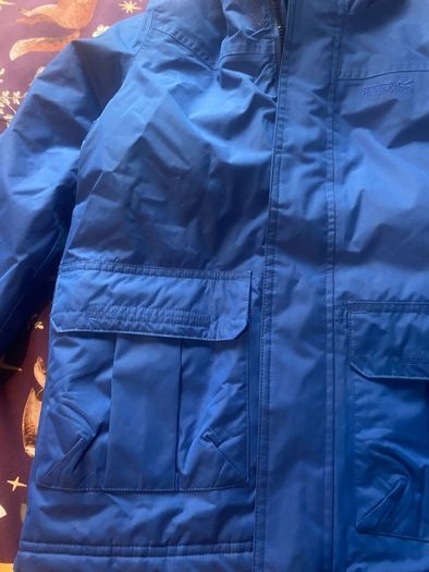 Boys Regatta Blue Waterproof Hooded Jacket