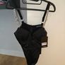 Black Diamante Strap V Bar Bodysuit size 12UK Image 4