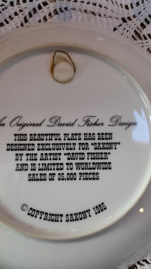 Vintage  David Fisher plate