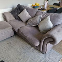 3 Seater sofa with footstool (with storage) NEED GONE TODAY