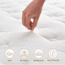 5FT King Size Mattress, 10.2 INCH King Memory Foam Sprung Mattress Medium Firm,Comfortable Sleep for Back Pain Relief and Heavy Sleeper Image 6