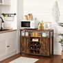 New Vintage Display Cabinet With Wine Rack - FREE P&P Image 6