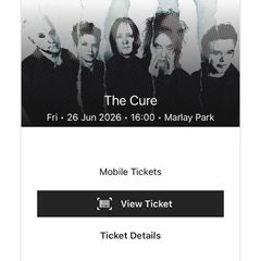 the cure tickets standing x1