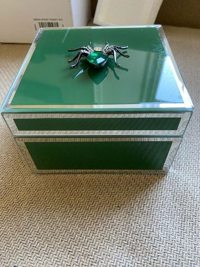 Brand New Green Jeweled Box Storage