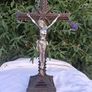 Art Nouveau Tramp Art Crucifix(Possibly WW1) Image 2