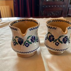 Nicholas Mosse  Retired jugs.  2 pansy jugs priced individually