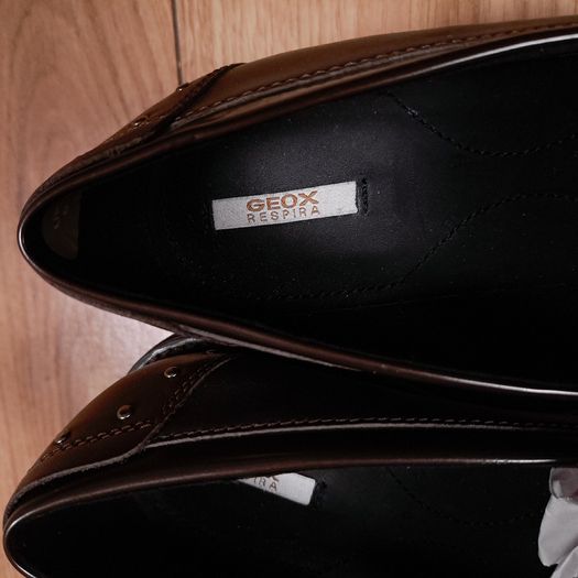 Geox Dark Brown Chocolate Respira Leather Buckle Loafers Mocassins 6UK/39EU