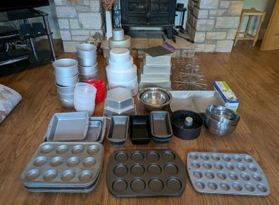 PME Cake Tins of various sizes and shapes.