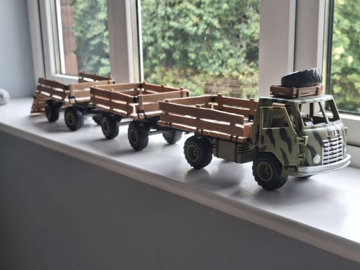 Schleich Expedition Truck with Driver and 2 Trailers