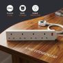 Wolf Power Heavy Duty Extension Lead UK Pin Plug and Cable, 4 Gang Way 2m Power Adapter, Multi Socket Mains Strip (2 Pack, White) Image 3