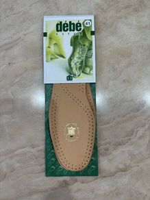 Unisex Debe real leather shoes insoles, size 41(UK 7-7.5)