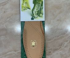 Unisex Debe real leather shoes insoles, size 41(UK 7-7.5)