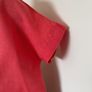 Coral red linen blouse Size Uk 10 or 12 Image 4