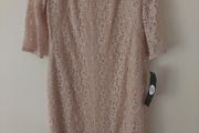 Tan Lace Dress Size 16