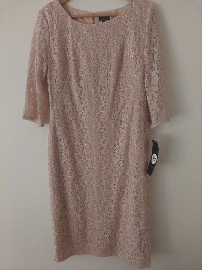 Tan Lace Dress Size 16