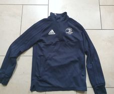 adidas leinster rugby half zip  top 9-10