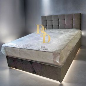 Small Double Bed. Headboard & Mattress