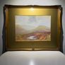 Helen Holness Original Antique Watercolour - Saddle Tor, Dartmoor - Swept Gilt Frame Image 2