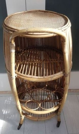 Bamboo Bar Cart