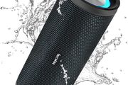 Portable Bluetooth Speaker, Waterproof Wireless Outdoor Speakers with LED Light, Enhanced Bass, IPX7, 40H Play, TF Card, True Wireless Stereo for Beach, Boat, Pool, Bike, Shower, Gifts for Men (FREE POSTAGE)