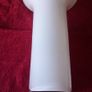 Large 10.5 Inches Tall Milky White Glass Vase Image 9