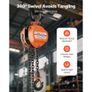 Hand Chain Hoist, 1 Ton Capacity, Manual Chain Block with Upgrade G80 Galvanized Chain, 6 m Lifting Height, Heavy Duty Pulley Hoist for Garage Image 4