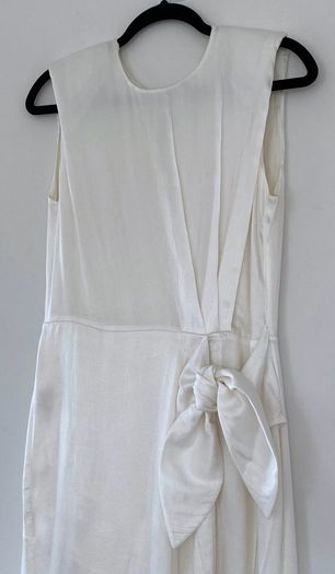 & Other Stories Satin Side Tie Midi Dress