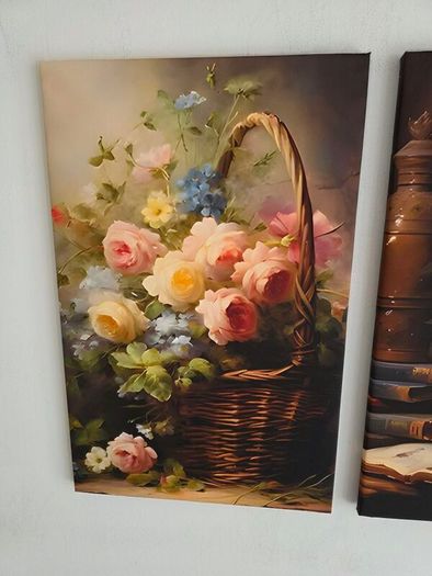 3 framed printed canvas 35x55cm each photo