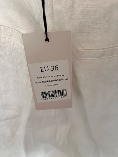 Slim linen trousers