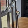 Modern Chrome & Glass Table Lamp Image 5