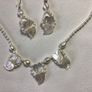 Brand New Freshwater pearls, Nacre and Sterling Silver Necklace and Earrings Image 6